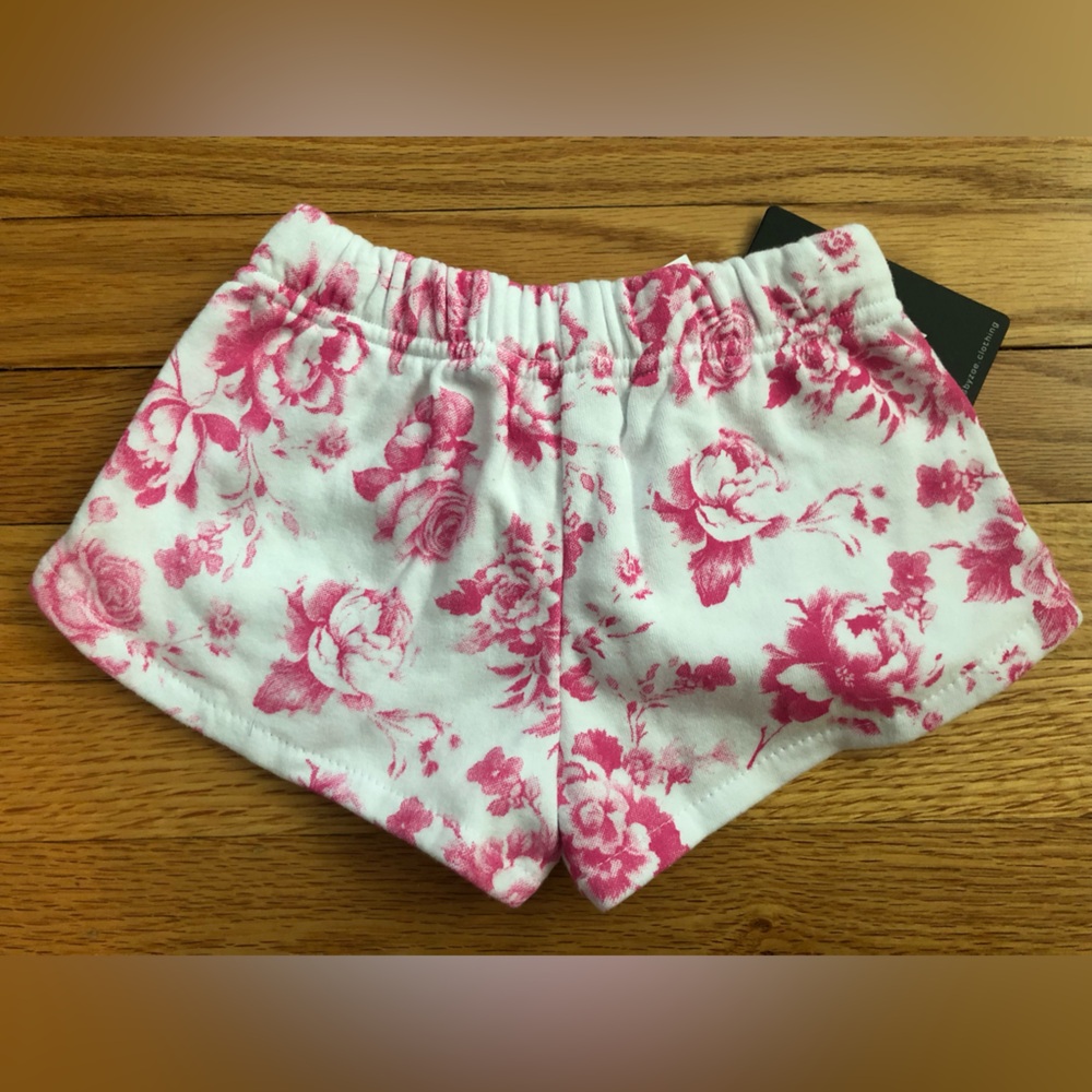 Flowers By Zoe (fbz) White & Pink Floral Shorts - Picture 9 of 10